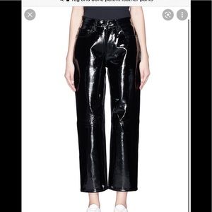 Rag & Bone NWOT Patent Leather Straight Leg Pants